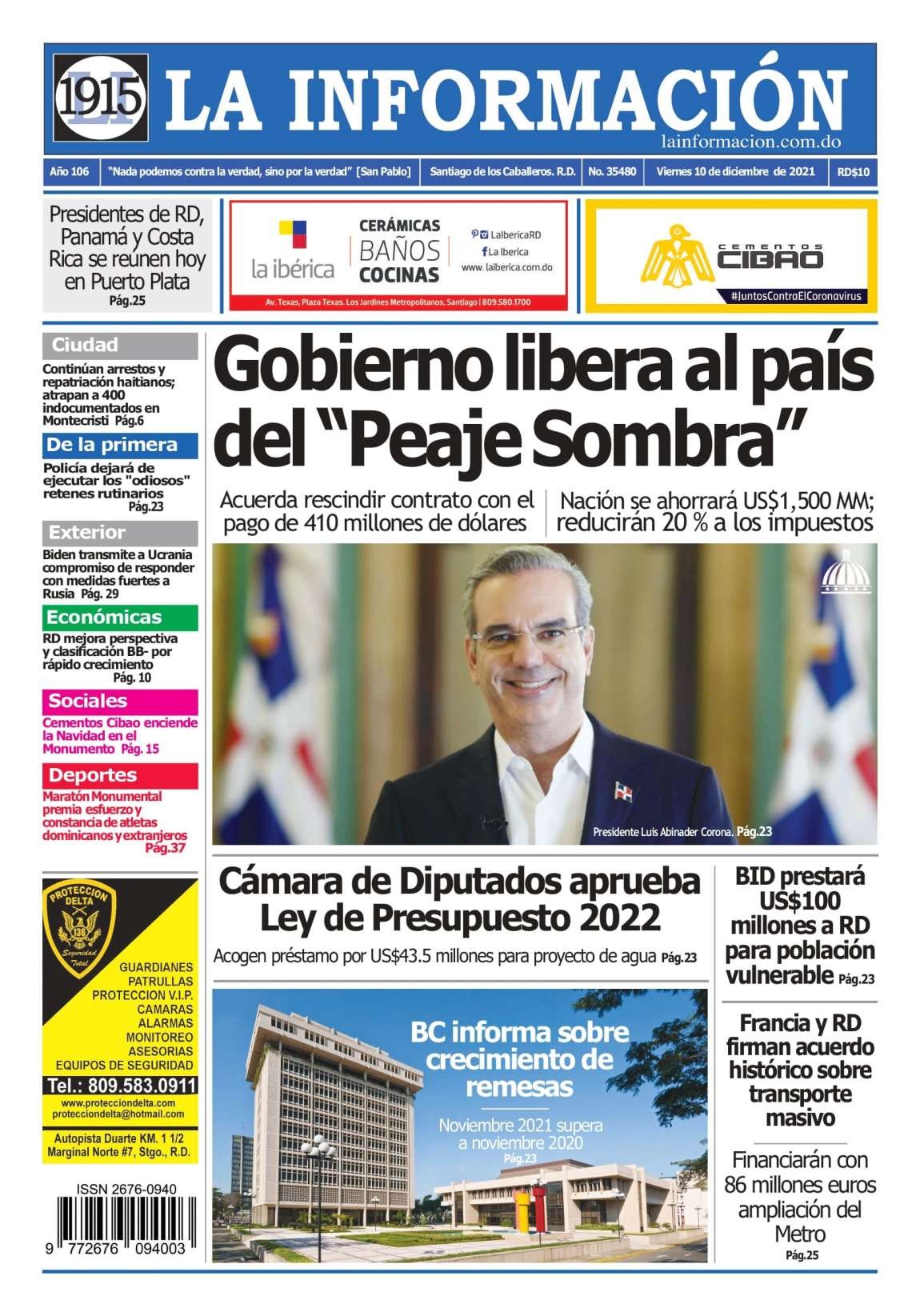 Edición Impresa 10/12/2021