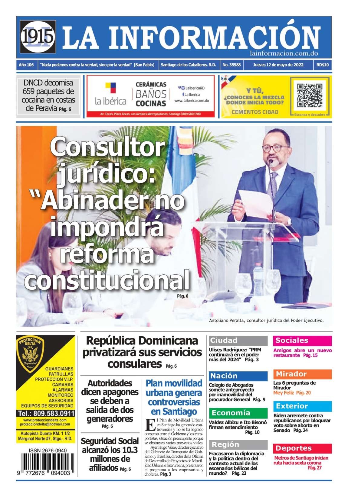 Edición Impresa 12/05/2022