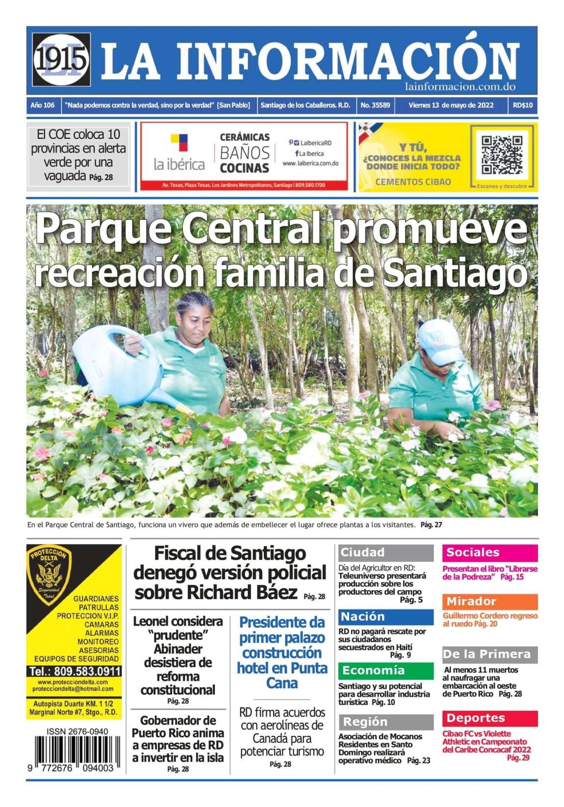 Edición Impresa 13/05/2022