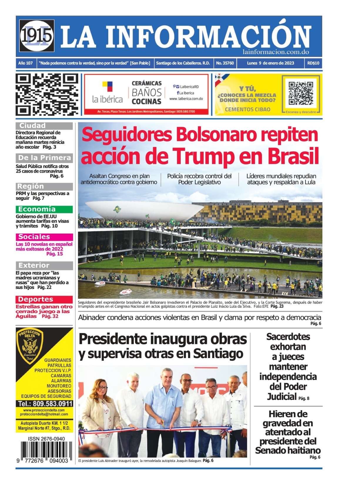 Edición Impresa 09/01/2023