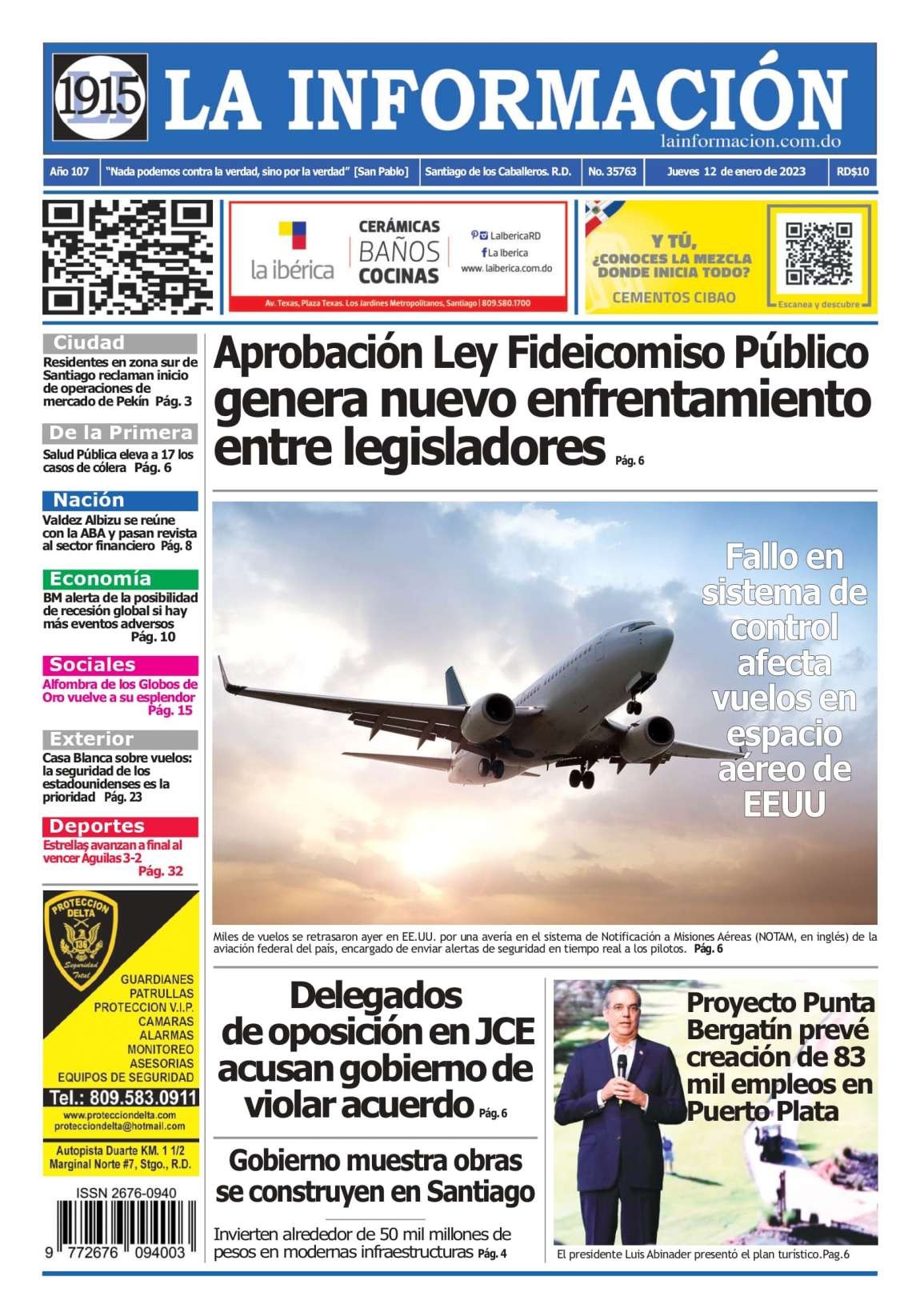 Edición Impresa 12/01/2023