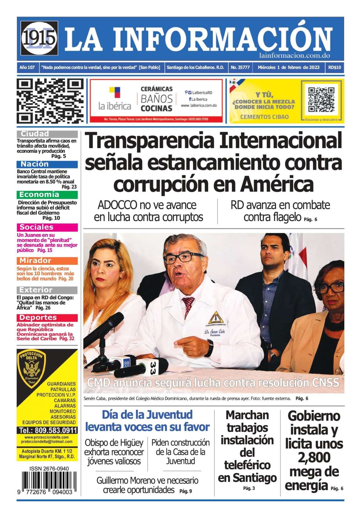 Edición Impresa 01/02/2023