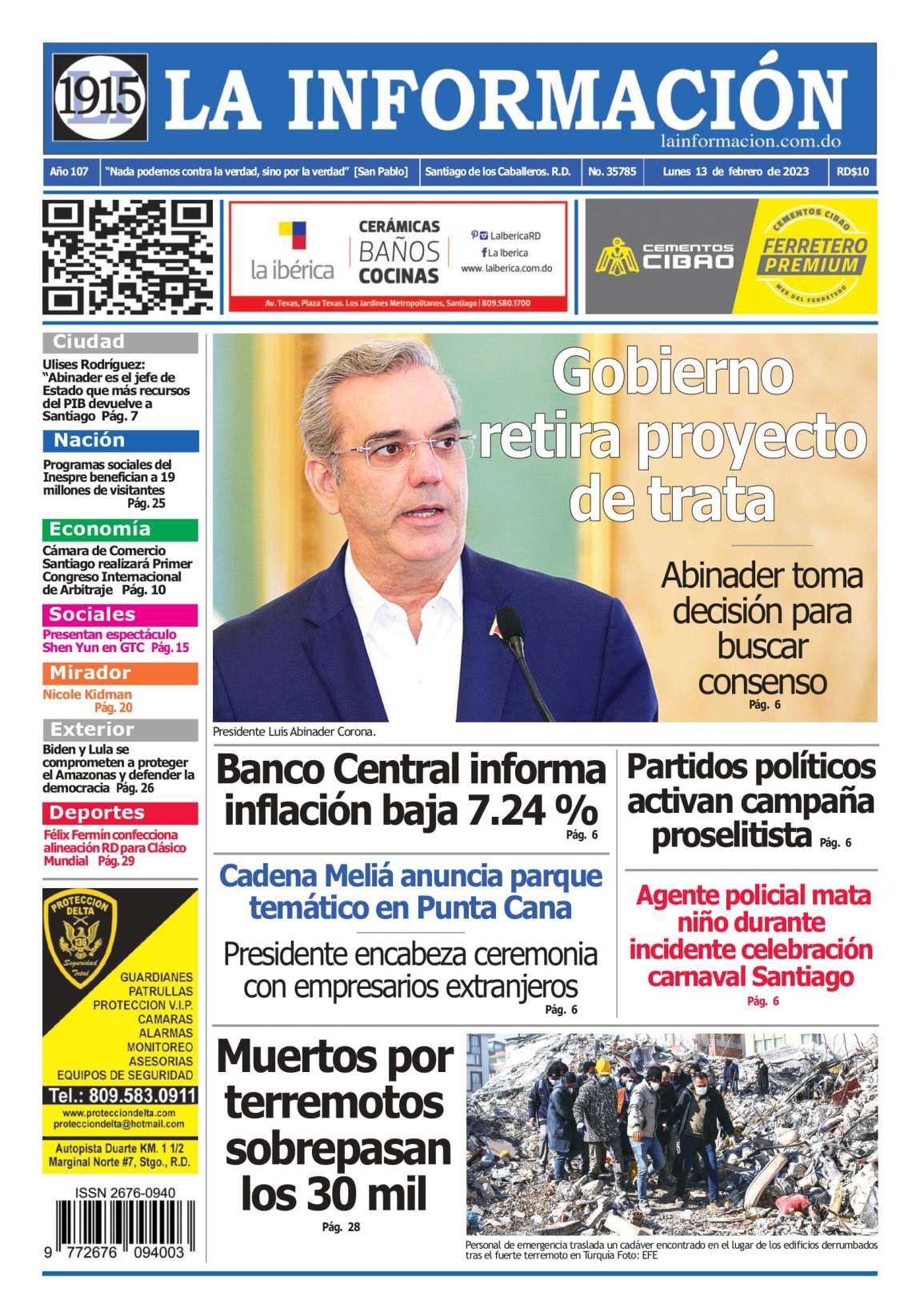 Edición Impresa 13/02/2023