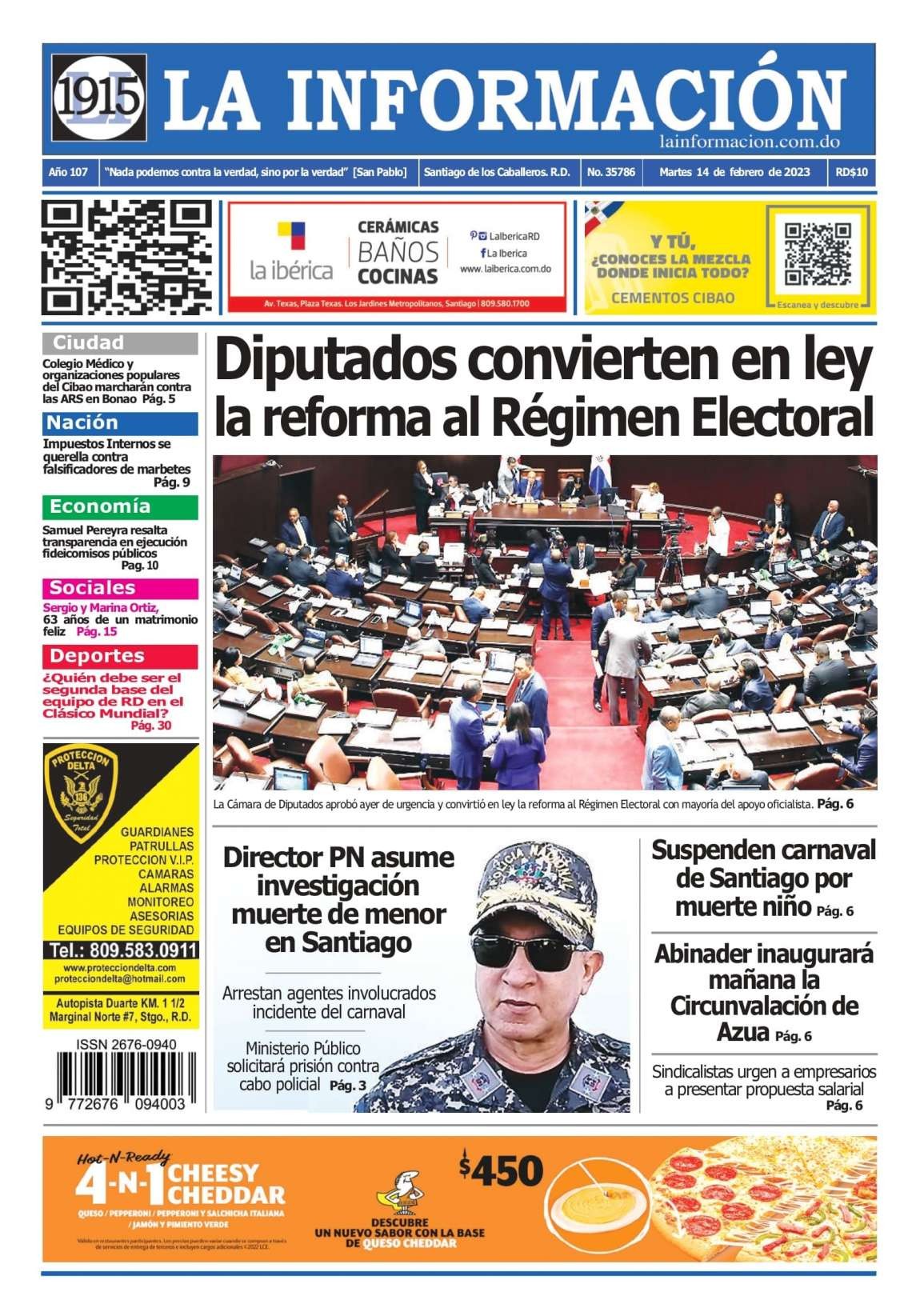 Edición Impresa 14/02/2023