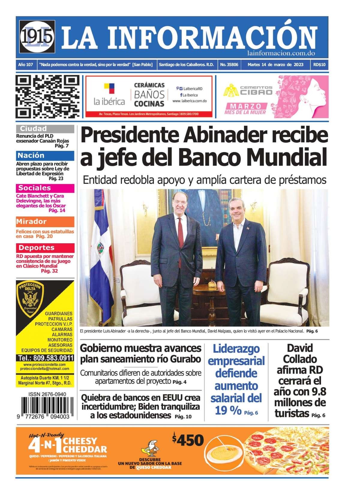 Edición Impresa 14/03/2023