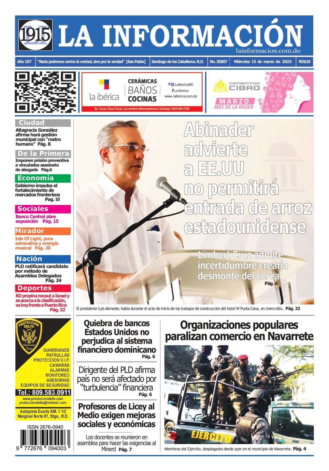 Edición Impresa 15/03/2023