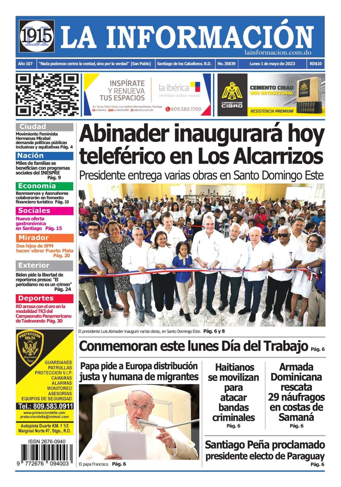 Edición Impresa 01/05/2023