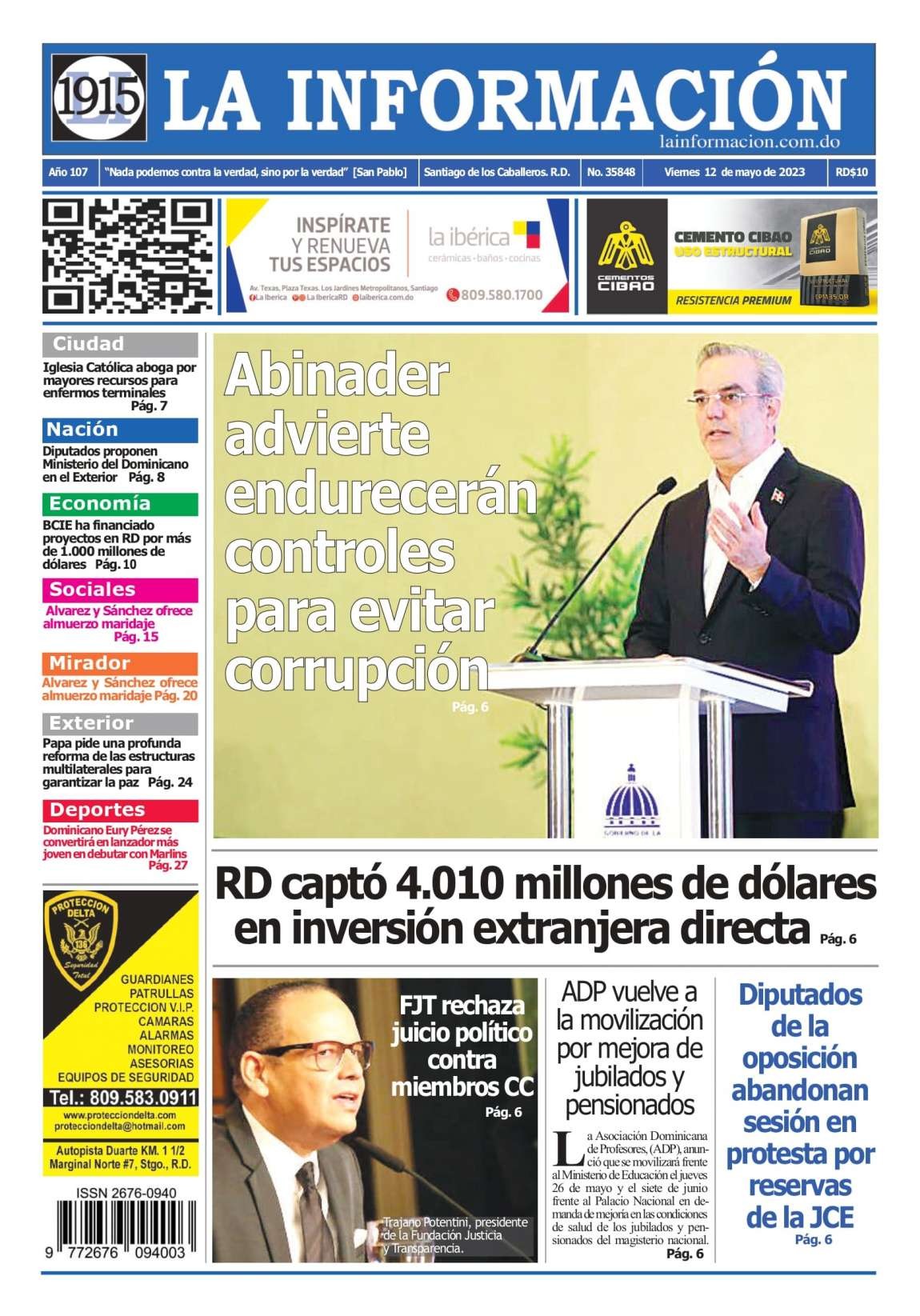 Edición Impresa 12/05/2023