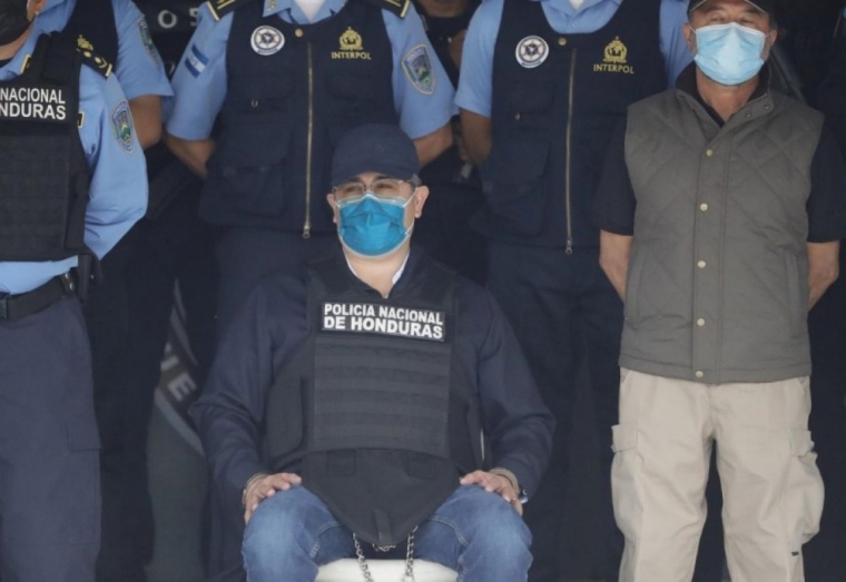 Expresidente hondureño es extraditado a EEUU por narcotráfico