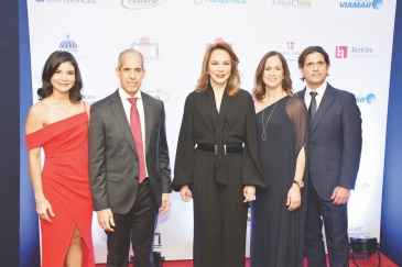 Paola Casado, Edwin De los Santos, Milagros Germán, Lina García y Miguel Blasco.