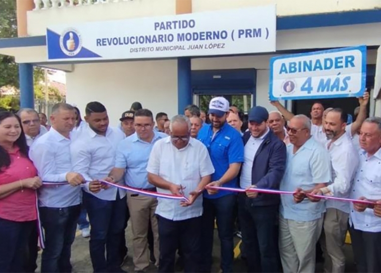 PRM inaugura local en distrito municipal Juan López, Moca