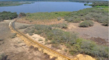 Alertan de daños irrecuperables por obras en área protegida Laguna Saladilla