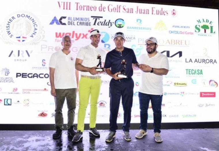 Peguero y Hernández campeones de golf San Juan Eudes