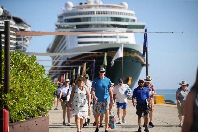 Puerto Plata recibe de forma simultánea tres grandes cruceros